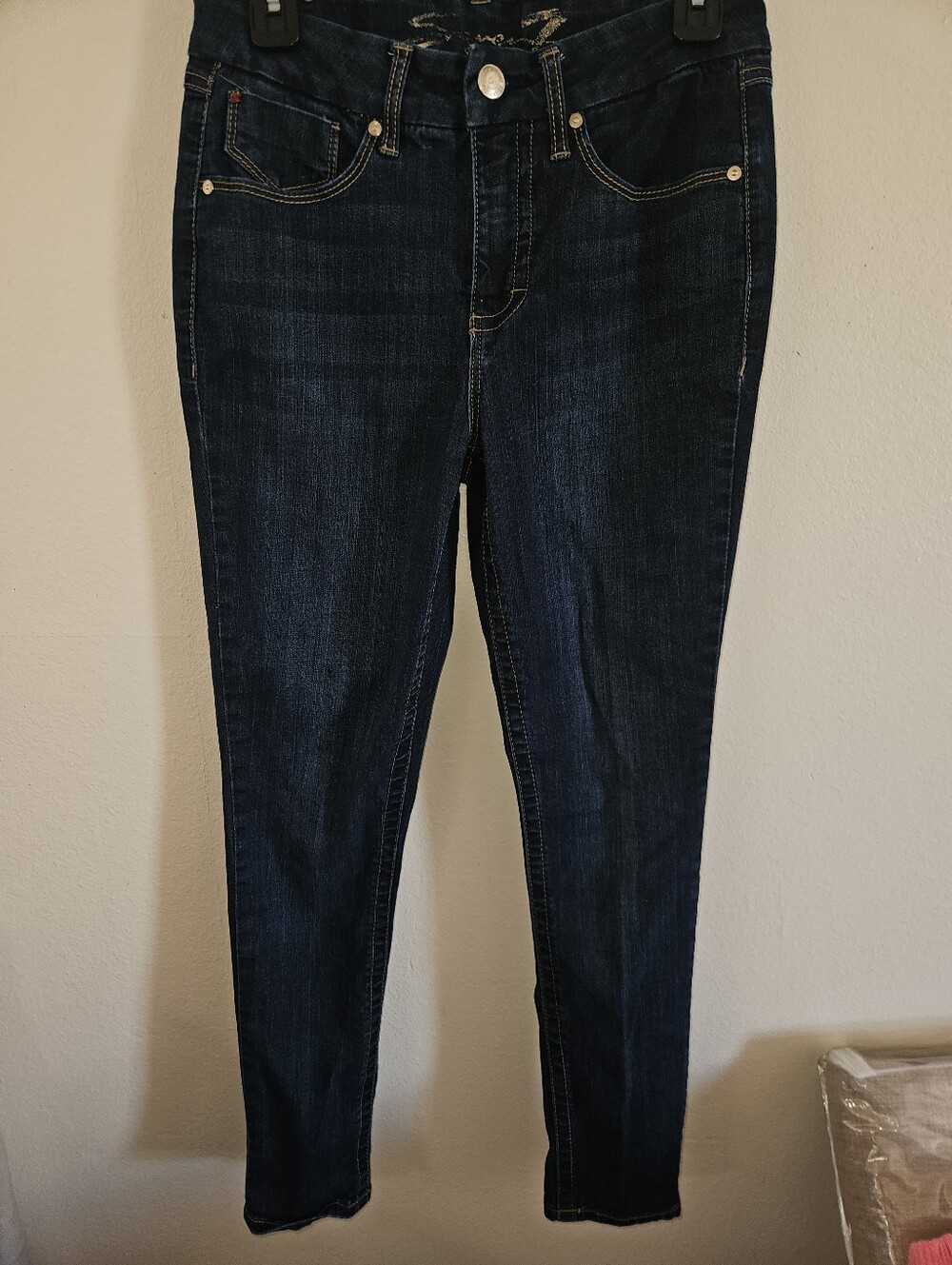 Seven7 Womans Tummyless High Rise Skinny Jeans Size 8